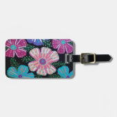 Bohemische BlumenPrint Gepäckanhänger (Vorderseite horizontal)