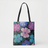 Bohemische BlumenPrint Tasche (Vorderseite)