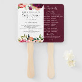 Bohemische Blumenzehen Fächer (Vorne und Hinten)