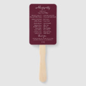 Bohemische Blumenzehen Fächer (Rückseite)