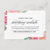 Bohemische Blumenzettel Begleitkarte (Vorderseite)