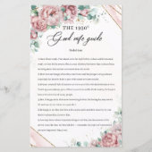 Bohemische Blush-Blume Die gute Ehefrau der 50er J (Rückseite)