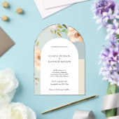 Bohemische Blush Rose Hochzeit Wasserfarben Acryleinladungen (Insitu (Hochzeit))