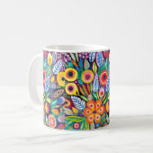 Bohemische Blüte Kaffeetasse (Vorderseite Links)