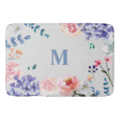 Bohemische Blüten: Aquarellblütenmatte von L Badematte (Vorderseite)