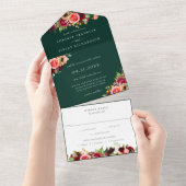 Bohemische Blüten, die alle in einer Einladung hoc (Abreißen)