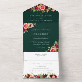 Bohemische Blüten, die alle in einer Einladung hoc (Innen Boden)