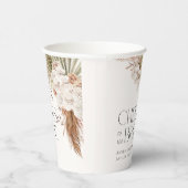 Bohemische Blütendusche Pappbecher (Rechts)