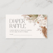 Bohemische Blütendusche und Federn Kinderdusche Begleitkarte (Vorderseite)