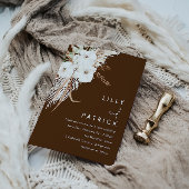 Bohemische Blütenhochzeit Einladung