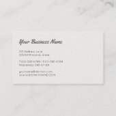 Bohemische Boho bunte Watercolor-Federn Visitenkarte (Rückseite)