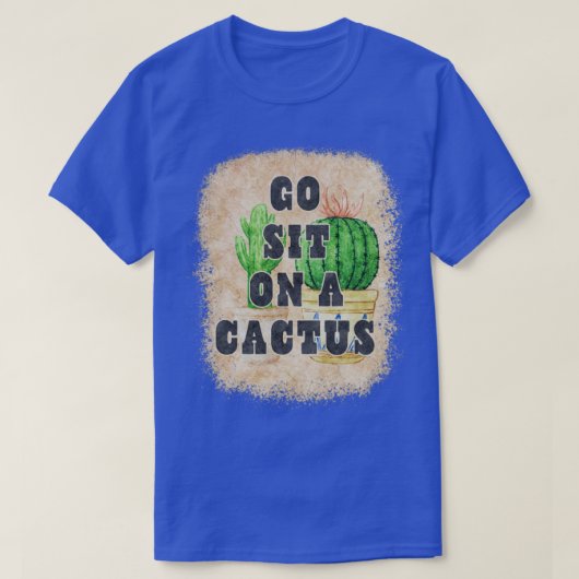 Bohemische Boho Style Sukkulationen Cacti Sprichwo T-Shirt (Design vorne)