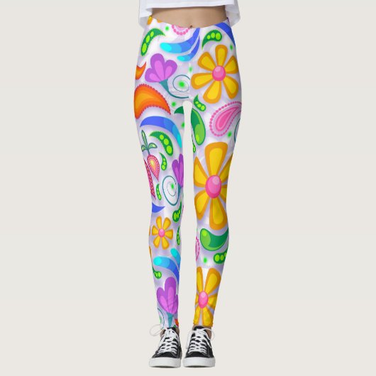 BOHEMISCHE BOHO YOGA PANS LEGGINGS (Vorderseite)