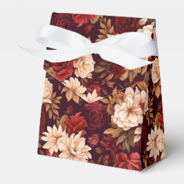 Bohemische bordeauxfarbene Blume Geschenkschachtel