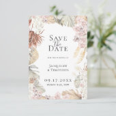 Bohemische Botanicals Save the Date Ankündigung (Stehend Vorderseite)