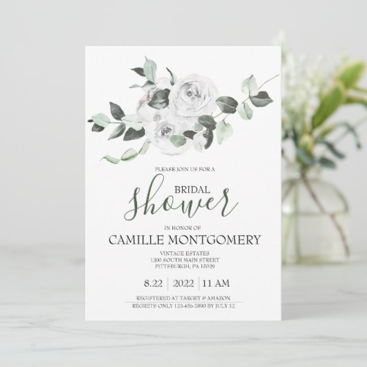 Bohemische Brause Brautdusche Einladung (Stehend Vorderseite)