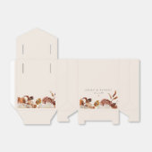 Bohemische Burnt Orange Fall Floral Wedding Geschenkschachtel (Ungefaltet)