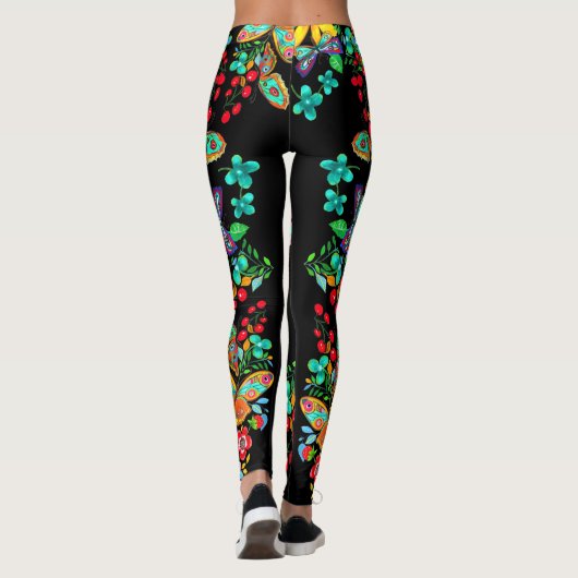 Bohemische Butterfly Leggings (Rückseite)