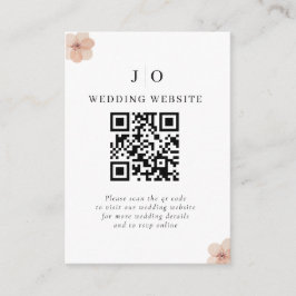 Bohemische Chic Terra Cotta BlumenWedding Begleitkarte