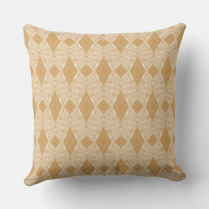 Bohemische Chintz Illustration Micro Caramel Kissen
