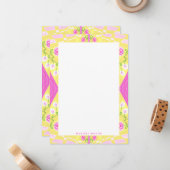 Bohemische Chintz-Illustration Mitteilungskarte (Vorderseite/Rückseite Beispiel)