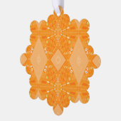 Bohemische Chintz Illustration Pastel Orange Ornament Karte (Linke Ecke)