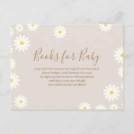 Bohemische Daisy Floral Books für Baby Postcard Postkarte