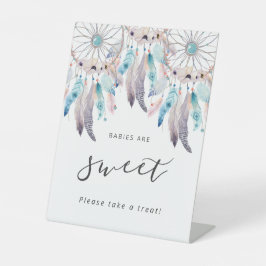 Bohemische Dreamcatcher Babys sind eine Sweet Baby Sockelschild