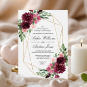 Bohemische Einladung der Rose Burgund zur Blumenho