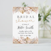 Bohemische Einladung von Pampas Grass | Rustikal (Stehend Vorderseite)