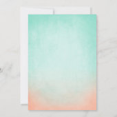 Bohemische Einladung zur Hochzeit mit Minze und Pf (Rückseite)