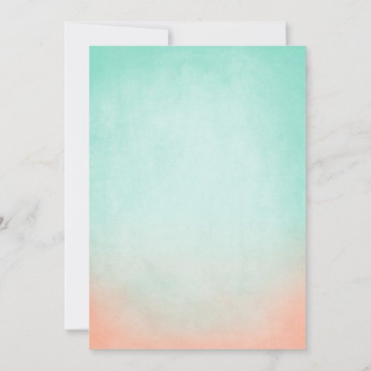 Bohemische Einladung zur Hochzeit mit Minze und Pf (Rückseite)