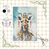 Bohemische eklektische Giraffe Seidenpapier