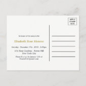 Bohemische Elefant & Zickzack Babydusche Einladung (Rückseite)