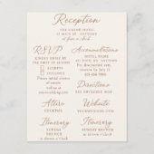 Bohemische Elegance-Abschlusskarte Begleitkarte (Vorderseite)