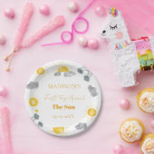 Bohemische erste Reise rund um die Sonne 1. Geburt Pappteller (Party)