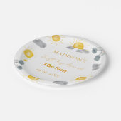 Bohemische erste Reise rund um die Sonne 1. Geburt Pappteller (Schrägansicht)