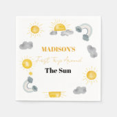 Bohemische erste Reise rund um die Sonne 1. Geburt Serviette (Vorderseite)