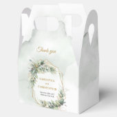 Bohemische Eukalyptus- und Goldhochzeit Geschenkschachtel (Geöffnet)