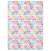 Bohemische Farbdreiecke Klemmbrett (Rückseite)