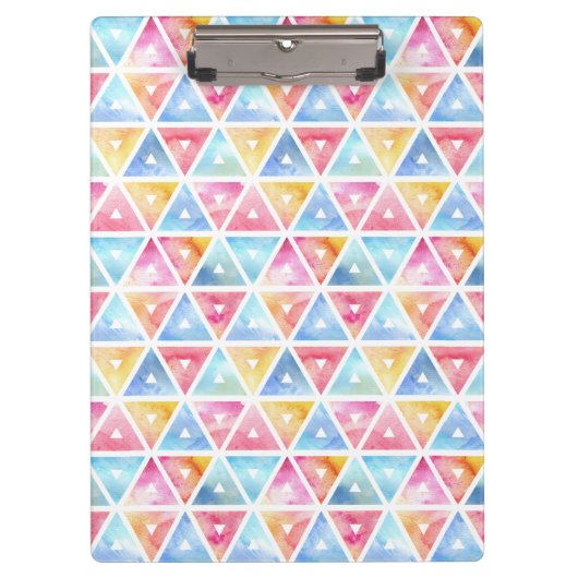 Bohemische Farbdreiecke Klemmbrett (Vorderseite)