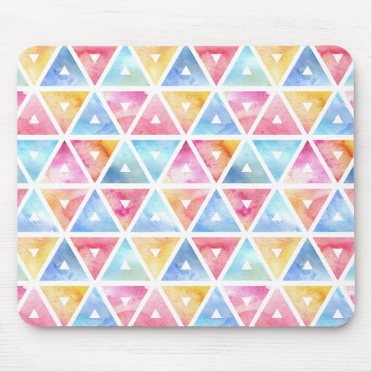 Bohemische Farbdreiecke Mousepad (Vorne)