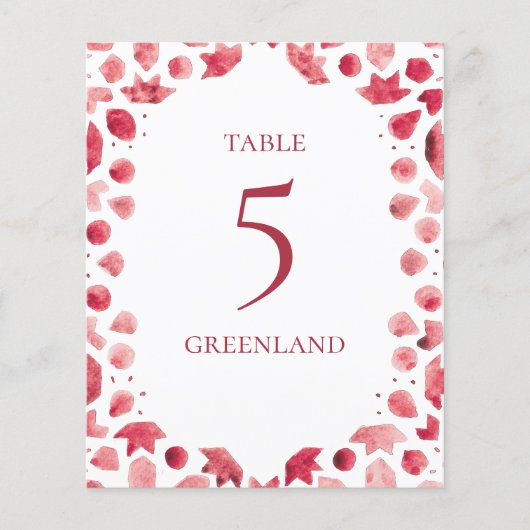 Bohemische Farbe - Tabellenname (Vorderseite)