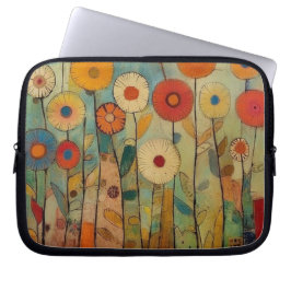 Bohemische farbige Blume Laptopschutzhülle