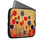 Bohemische farbige Blume Laptopschutzhülle (Vorne Rechts)