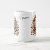 Bohemische Farbmischung, Blume und Dekoration Kaffeetasse (Mittel)