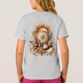 Bohemische Farbmischung, Blume und Dekoration T-Shirt (Rückseite)