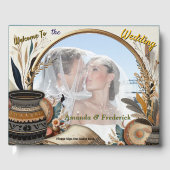 Bohemische Farbmischung und Dekoration Gästebuch (Vorderseite)