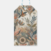 Bohemische Farbmischung und Dekoration Geschenkanhänger (Rückseite)