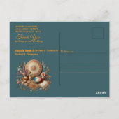 Bohemische Farbmischung und Dekoration Postkarte (Rückseite)